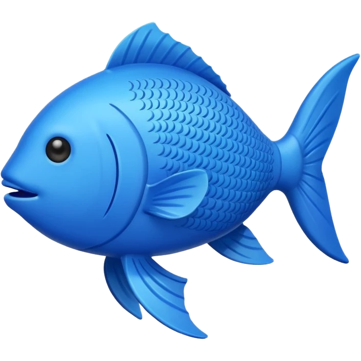 rubber fish in blue emoji