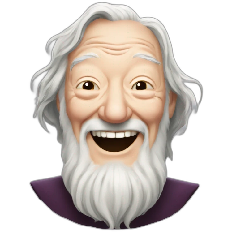 Michael gambon dumbledore laughing emoji