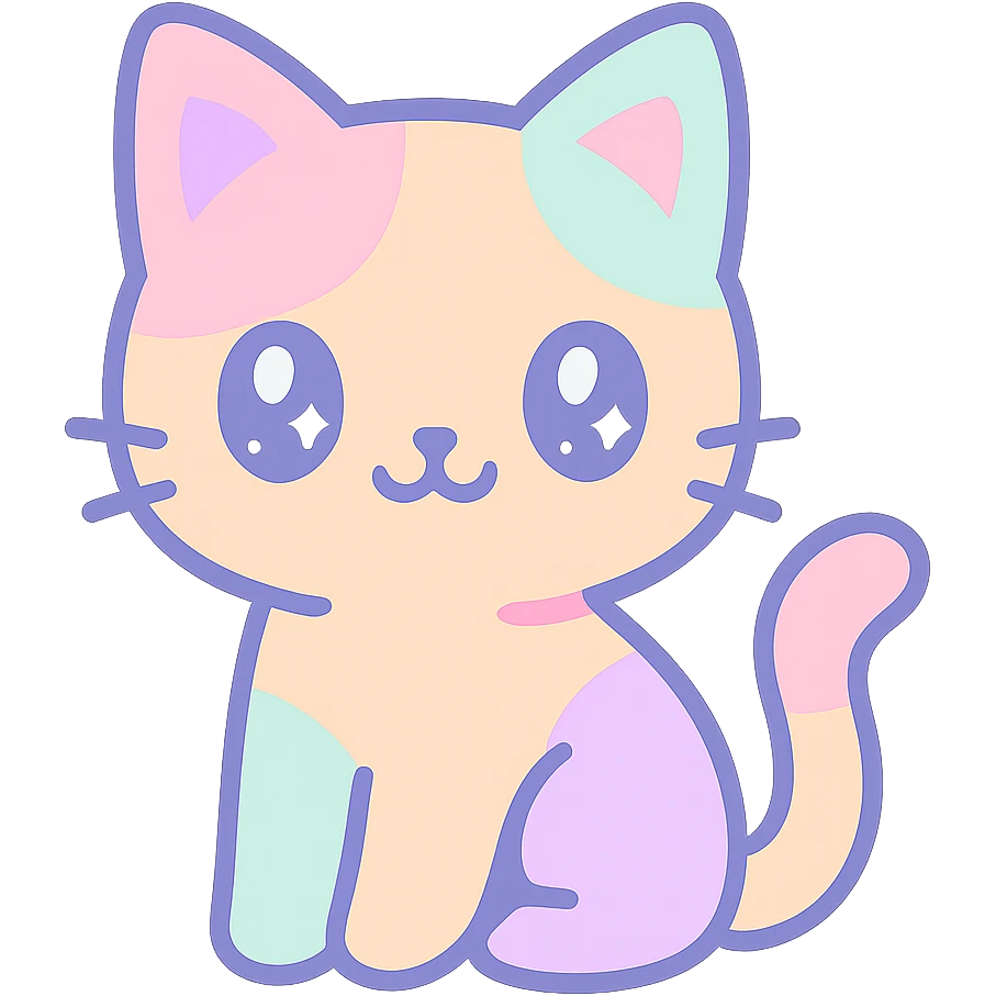 cute dreamy cat emoji