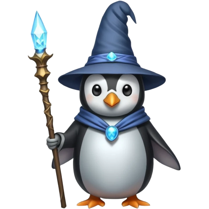 Penguin Wizard emoji