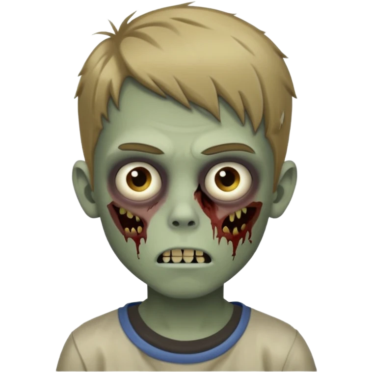 boy zombie teen with dark blonde hair emoji
