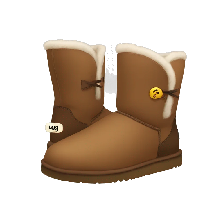 Brown ugg boots emoji