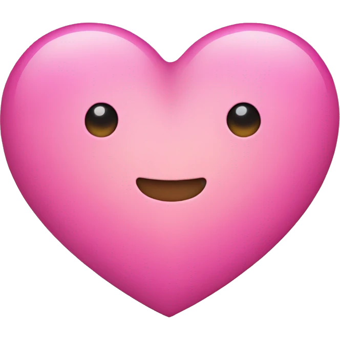 Pink heart iredescent  emoji