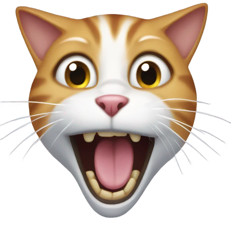 Screeching cat emoji