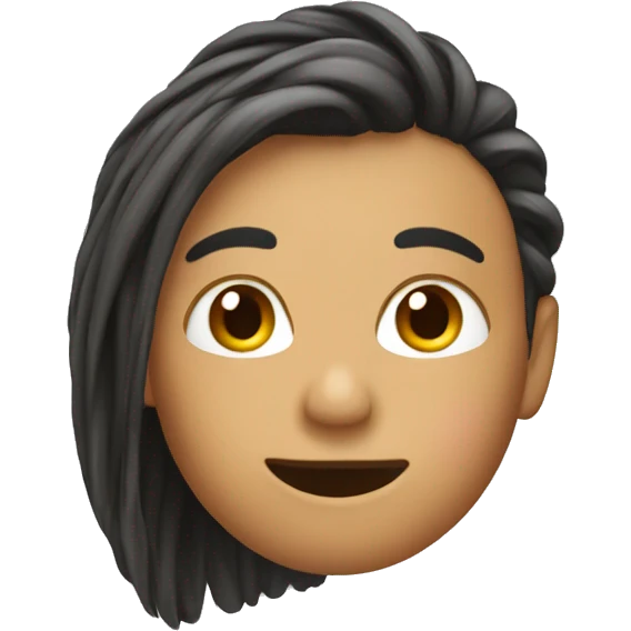 Hair being pulled back emoji