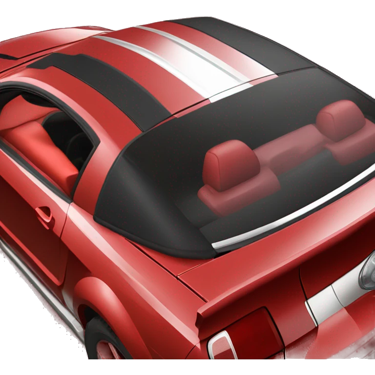 red 2005 Ford Mustang GT red interior emoji