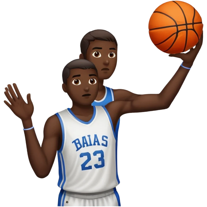 Man shooting basketball  emoji
