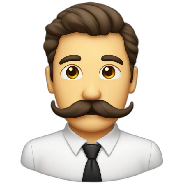 Poustache emoji