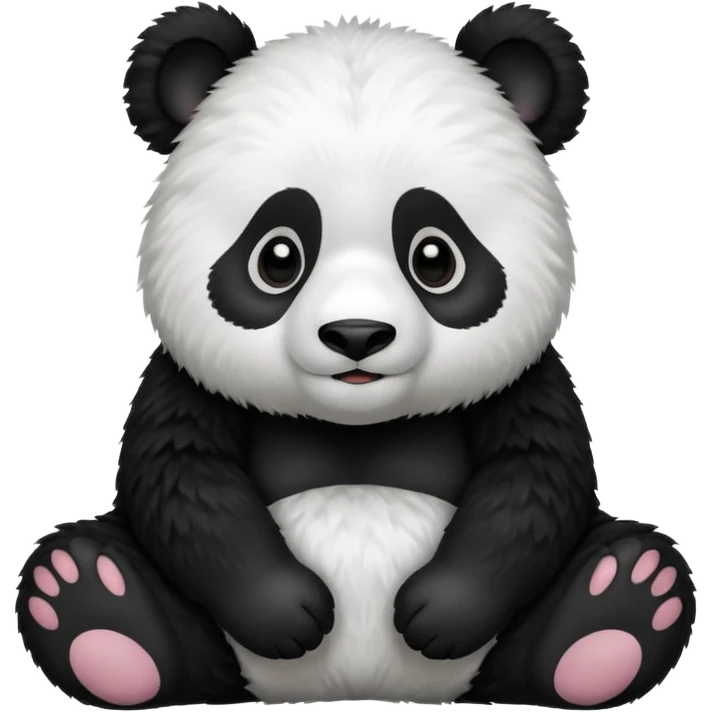 High resolution of panda emoji