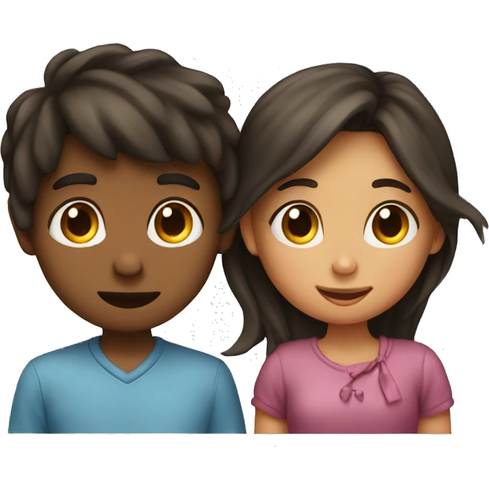 Kissing boy and girl emoji