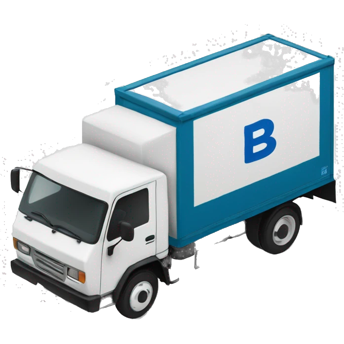 Box truck with “PGS” letters on the side emoji