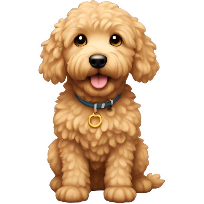 Mini golden doodle  emoji