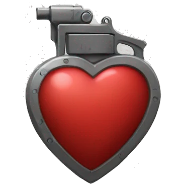 Heart grenade emoji