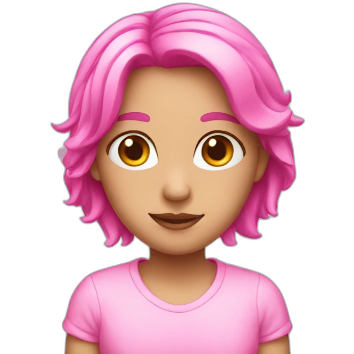 Pink emoji
