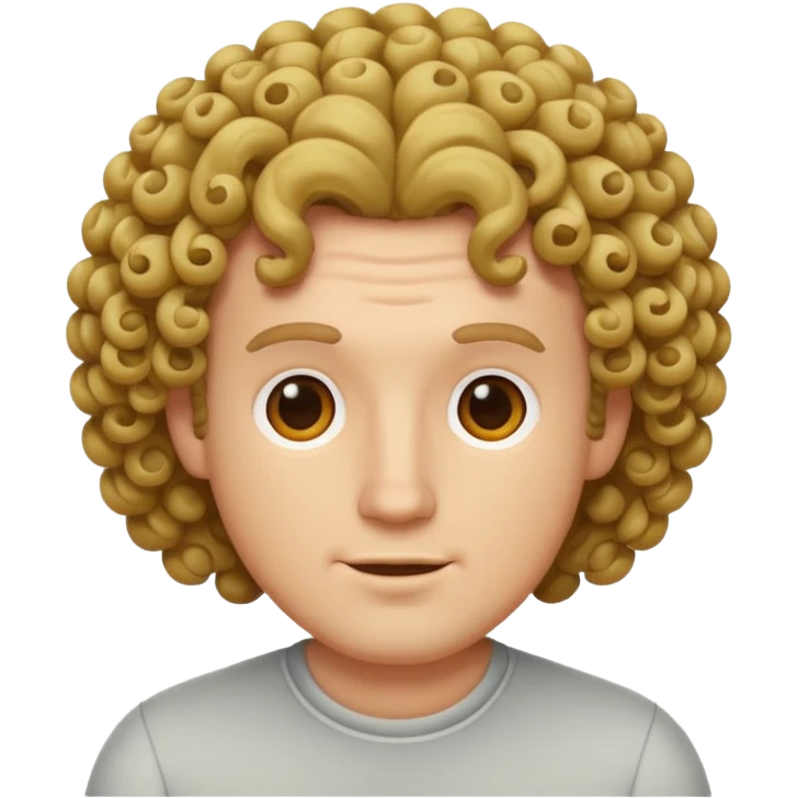 White guy with curls emoji