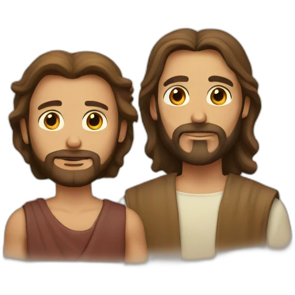 Jesus and man  emoji