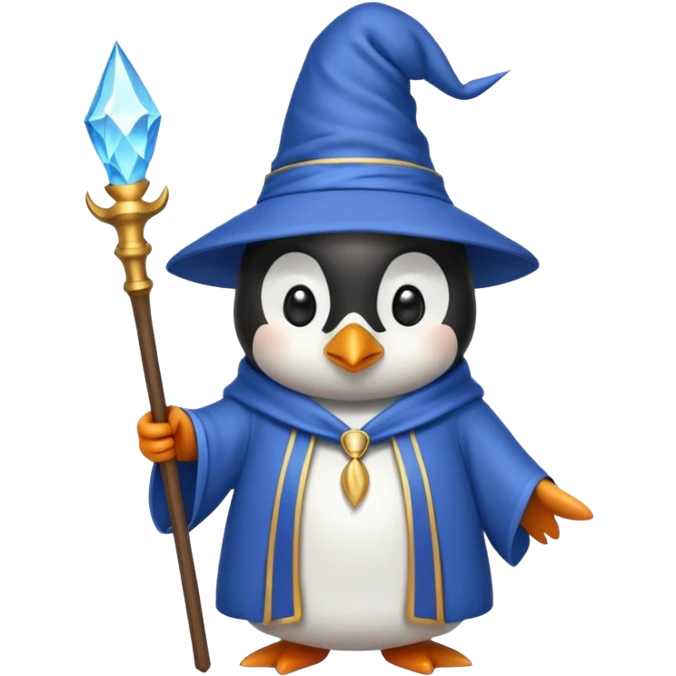 Penguin Wizard emoji