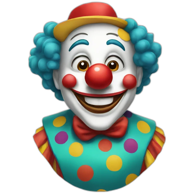 Happy clown emoji