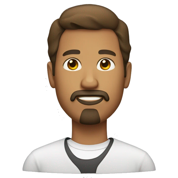 man with goatee emoji