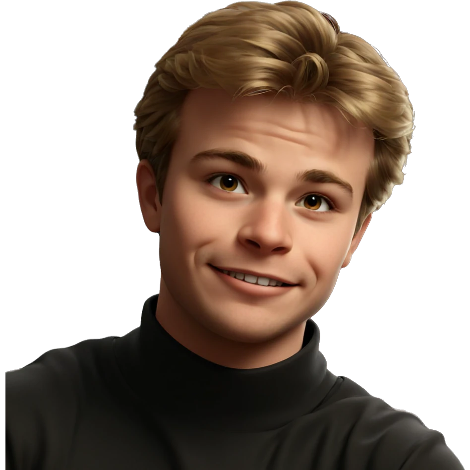 smiling boy by the window emoji