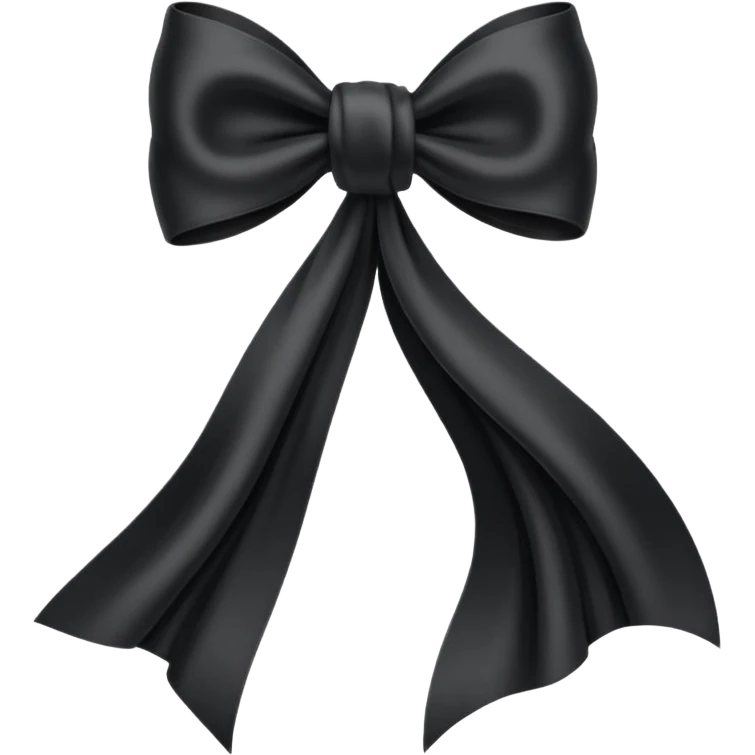 Black mourn ribbon emoji