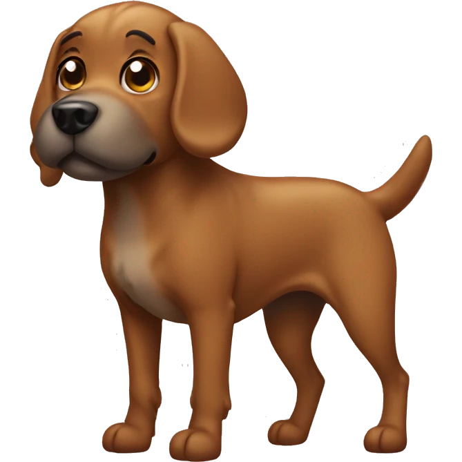 Dog with poo emoji