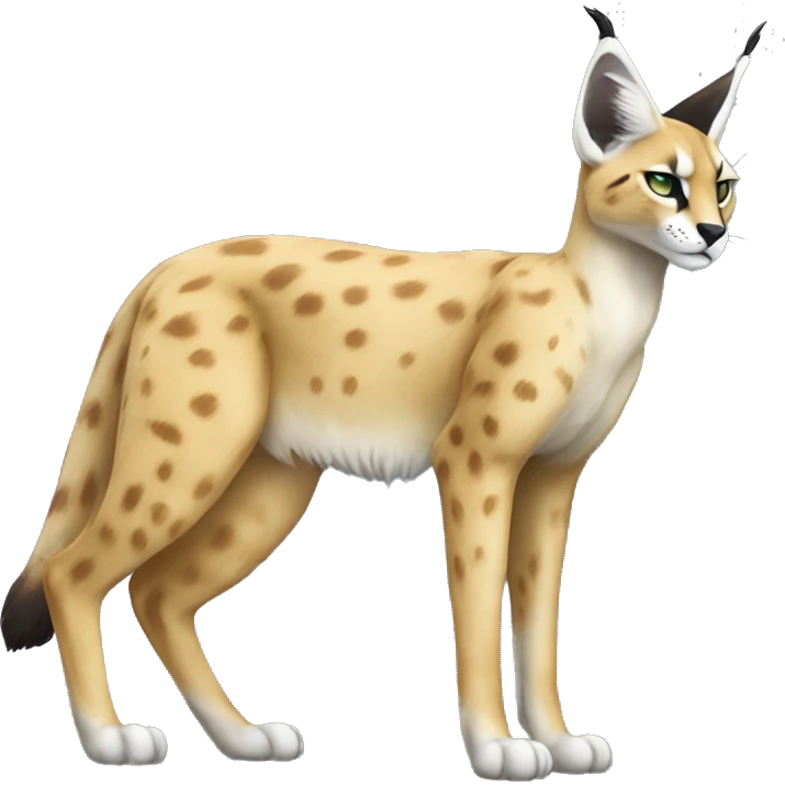 Sergal-Serval-Caracal-Vernid full body emoji