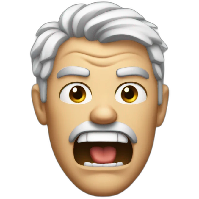 Super duper angry guy emoji