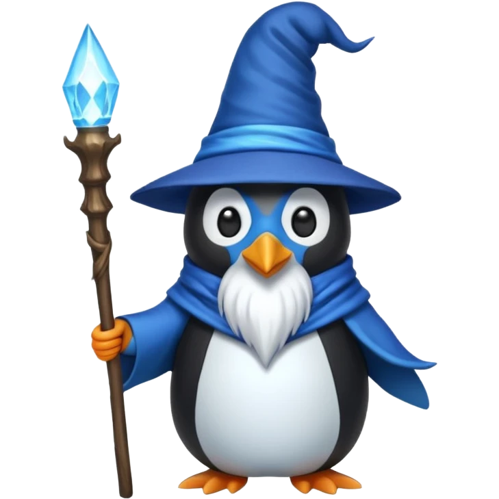 Penguin Wizard emoji