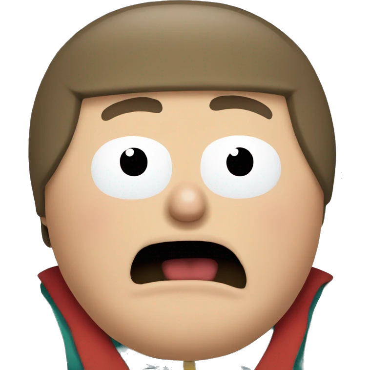 Eric Cartman yelling  emoji
