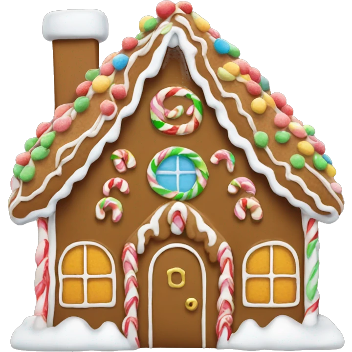 gingerbread house emoji