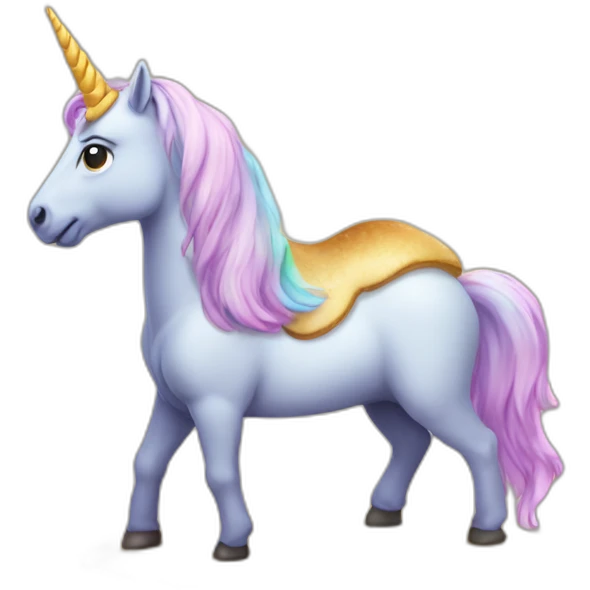 licorne sur tortu emoji