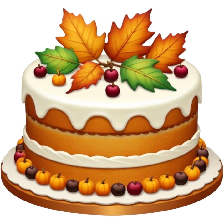 Autumn cakes  emoji