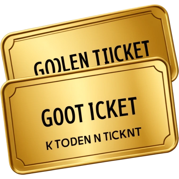 golden ticket kt logo  emoji