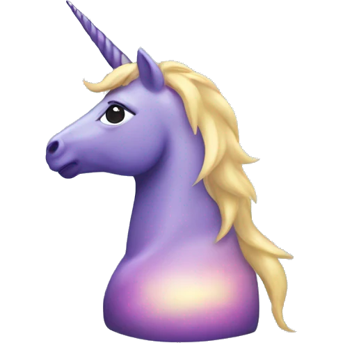 Unicorn in shadows  emoji