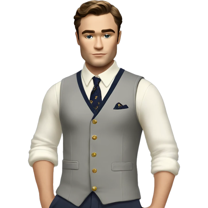 Chuck bass ralph lauren polo vest emoji