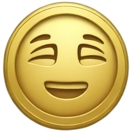 Gold coin emoji