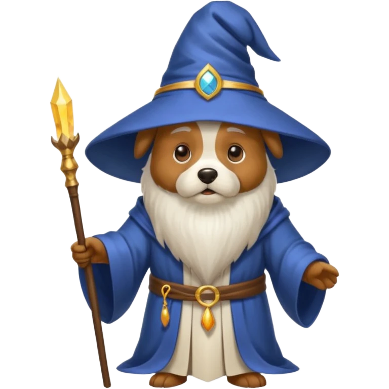 Dog wizard emoji