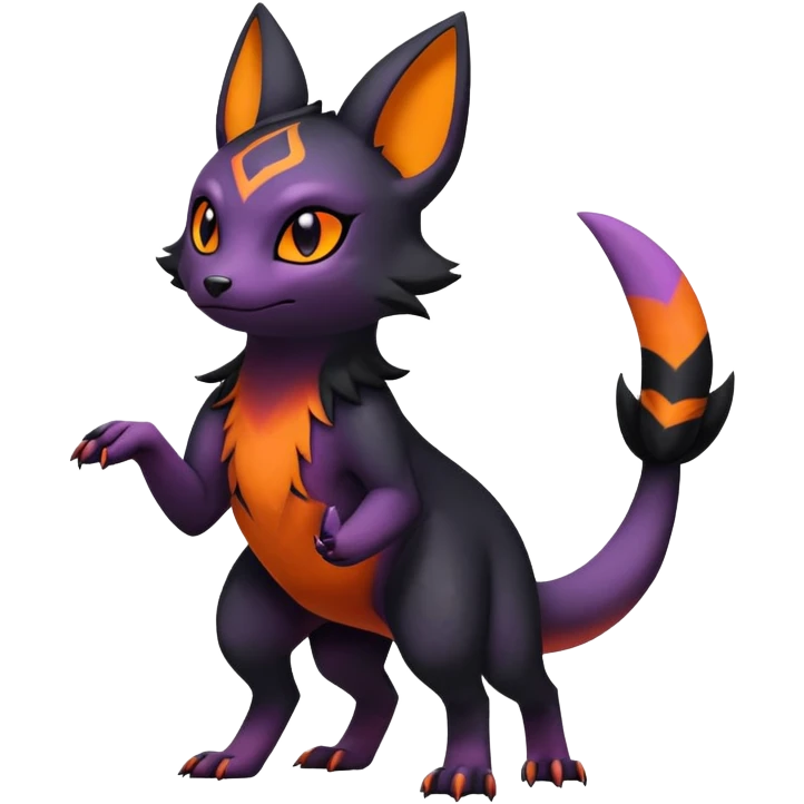 Salandit-Umbreon-Litten-Hybrid (Full body) emoji