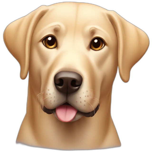 Labrador dog face  emoji