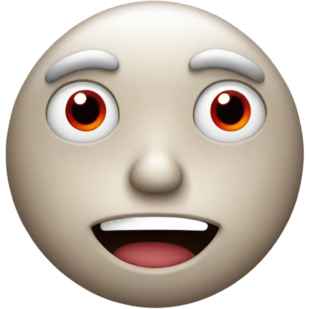 Emoji with red eyes emoji