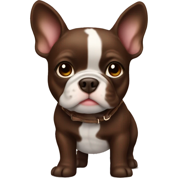 French Bull chocolate brown  emoji