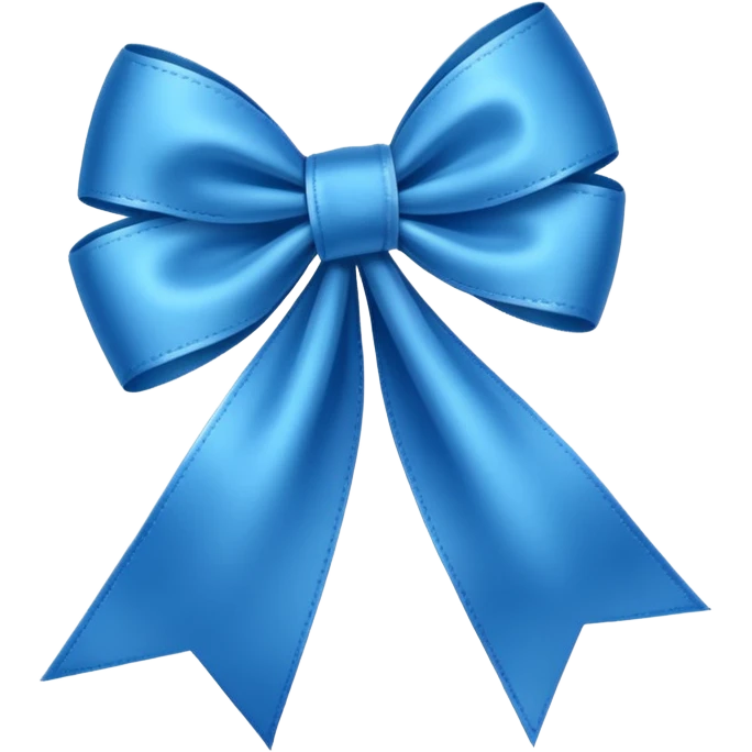 Laço azul  emoji