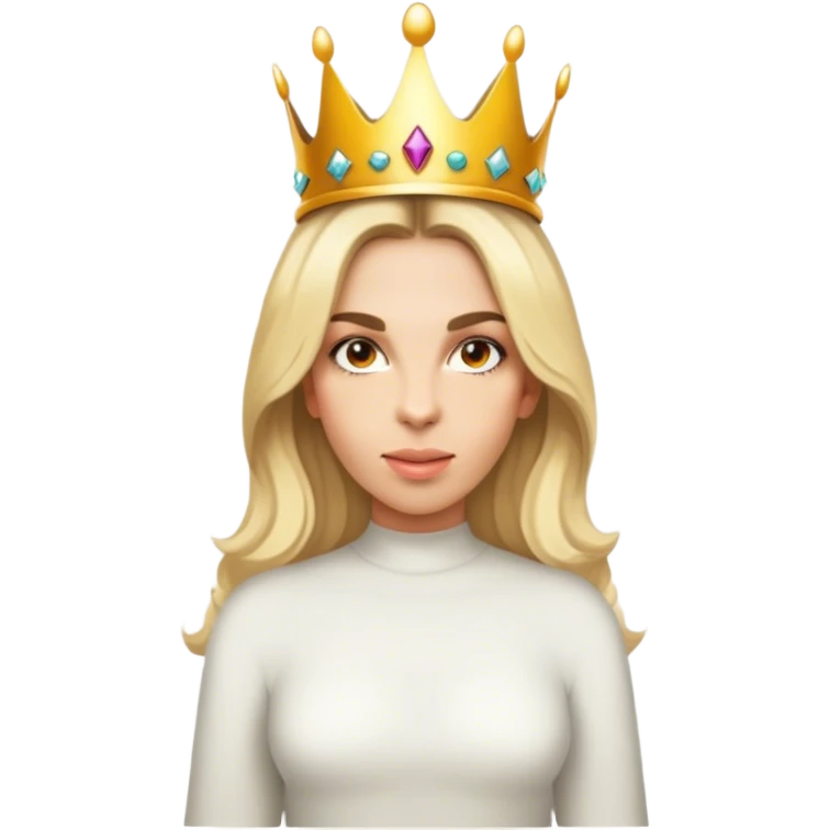 Wearing a crown emoji