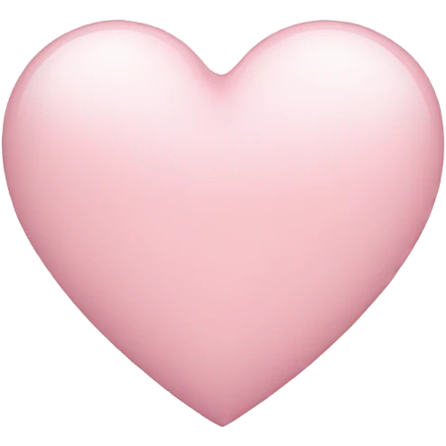 light pink heart emoji