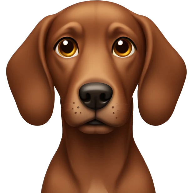 Brown dog with long ears emoji