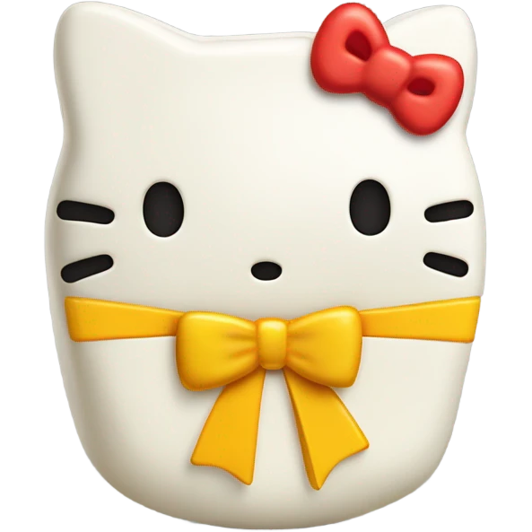 Hello Kitty cheese emoji