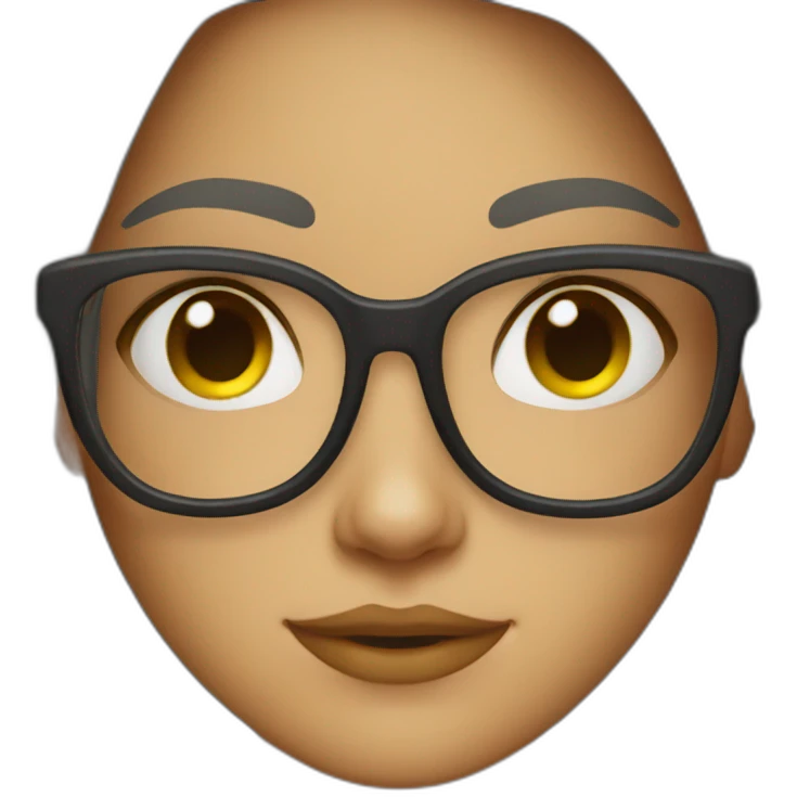 girl with spects emoji