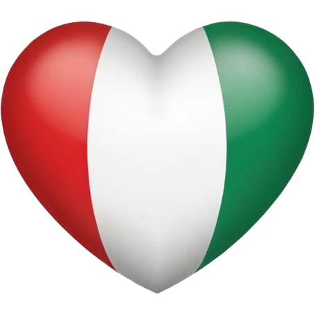 Italian Flag heart Emoji  emoji