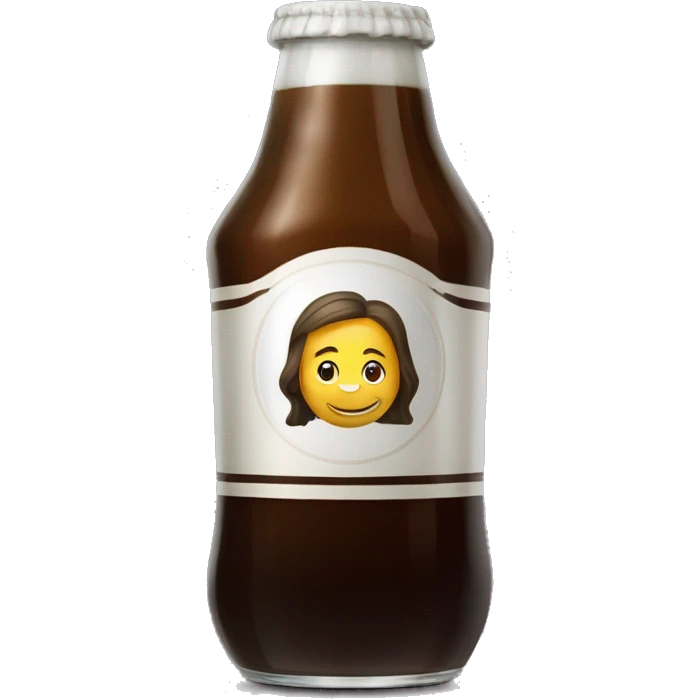 Un vaso de fernet que simula la votlka de coca cortada igual a lade Ferchetto  emoji